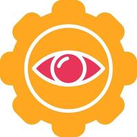 Vision Glyph Two Color Icon vector