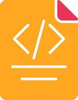 Paper Glyph Two Color Icon vector