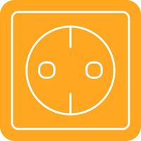 socket Glyph Two Color Icon vector