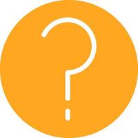 Help Glyph Two Color Icon vector