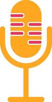 Microphone Glyph Two Color Icon vector