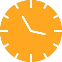 Clock Glyph Two Color Icon vector