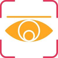 Retina Glyph Two Color Icon vector