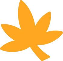 Weed Glyph Two Color Icon vector