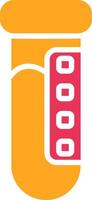 Analysis Glyph Two Color Icon vector