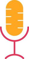Microphone Glyph Two Color Icon vector