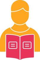 Homework Glyph Two Color Icon vector
