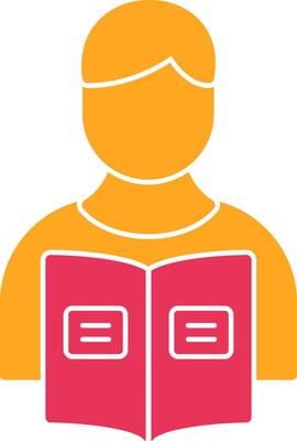 Homework Glyph Two Color Icon