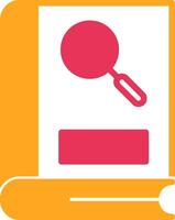 Search Glyph Two Color Icon vector