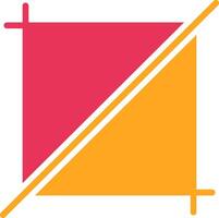 Crop Glyph Two Color Icon vector