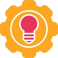 Setting Glyph Two Color Icon vector