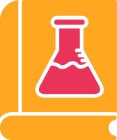 Chemistry Glyph Two Color Icon vector