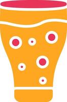 Orange Juice Glyph Two Color Icon vector