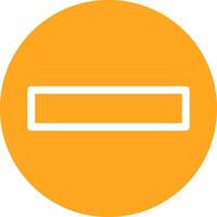 Minus Glyph Two Color Icon vector