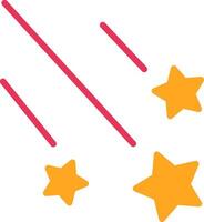 Shooting Stars Glyph Two Color Icon vector