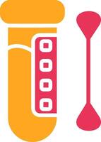Test Glyph Two Color Icon vector