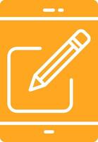Editing Glyph Two Color Icon vector