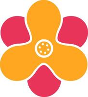 Hyacinth Glyph Two Color Icon vector
