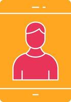 Training Glyph Two Color Icon vector