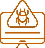 virus Line Multi Colors Icon vector
