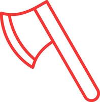 Axe Line Multi Colors Icon vector