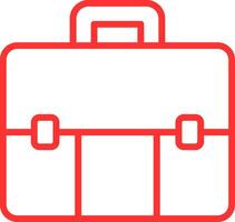 Suitcase Line Multi Colors Icon vector