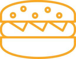 Hamburger Line Multi Colors Icon vector
