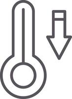 Temperature Line Multi Colors Icon vector