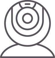 web camera Line Multi Colors Icon vector