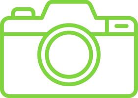 Camera Line Multi Colors Icon vector