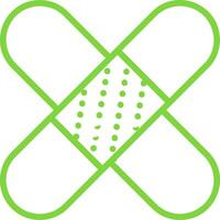 Bandage Line Multi Colors Icon vector