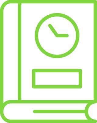 Duration Line Multi Colors Icon