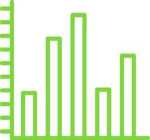 Statistics Line Multi Colors Icon vector