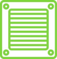 Ventilation Line Multi Colors Icon vector