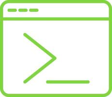 terminal Line Multi Colors Icon vector