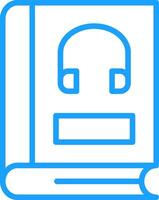 Audio Book Line Multi Colors Icon vector