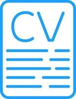 CV Line Multi Colors Icon vector