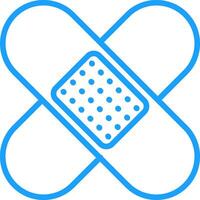 Bandage Line Multi Colors Icon vector