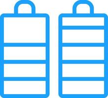 Battery Line Multi Colors Icon vector