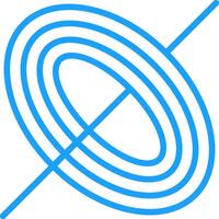 Black Hole Line Multi Colors Icon vector