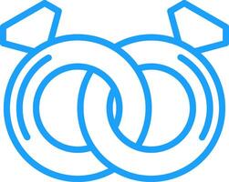 Ring Line Multi Colors Icon vector