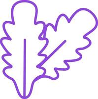 Arugula Line Multi Colors Icon vector