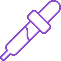 Eye Dropper Line Multi Colors Icon vector