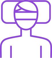 Fever Line Multi Colors Icon vector