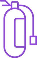 Fire Extinguisher Line Multi Colors Icon vector