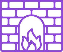 Firewall Line Multi Colors Icon vector