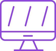 Monitor Line Multi Colors Icon vector