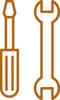 Tools Line Multi Colors Icon vector