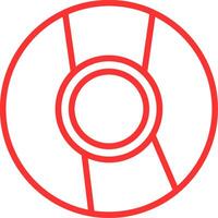 Cd Line Multi Colors Icon vector
