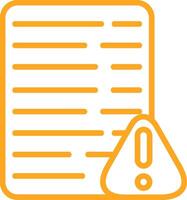 Error Line Multi Colors Icon vector